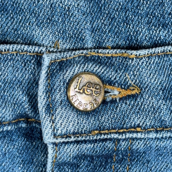 Vintage Lee Riders Jeans Mens 36x32 Medium Wash Straight Regular USA Made 80s - Picture 4 of 12